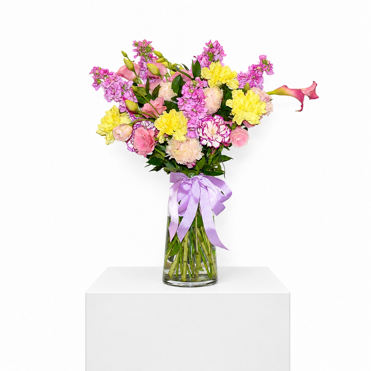 Fragrant Peony & Calla Lily Vase Dubai