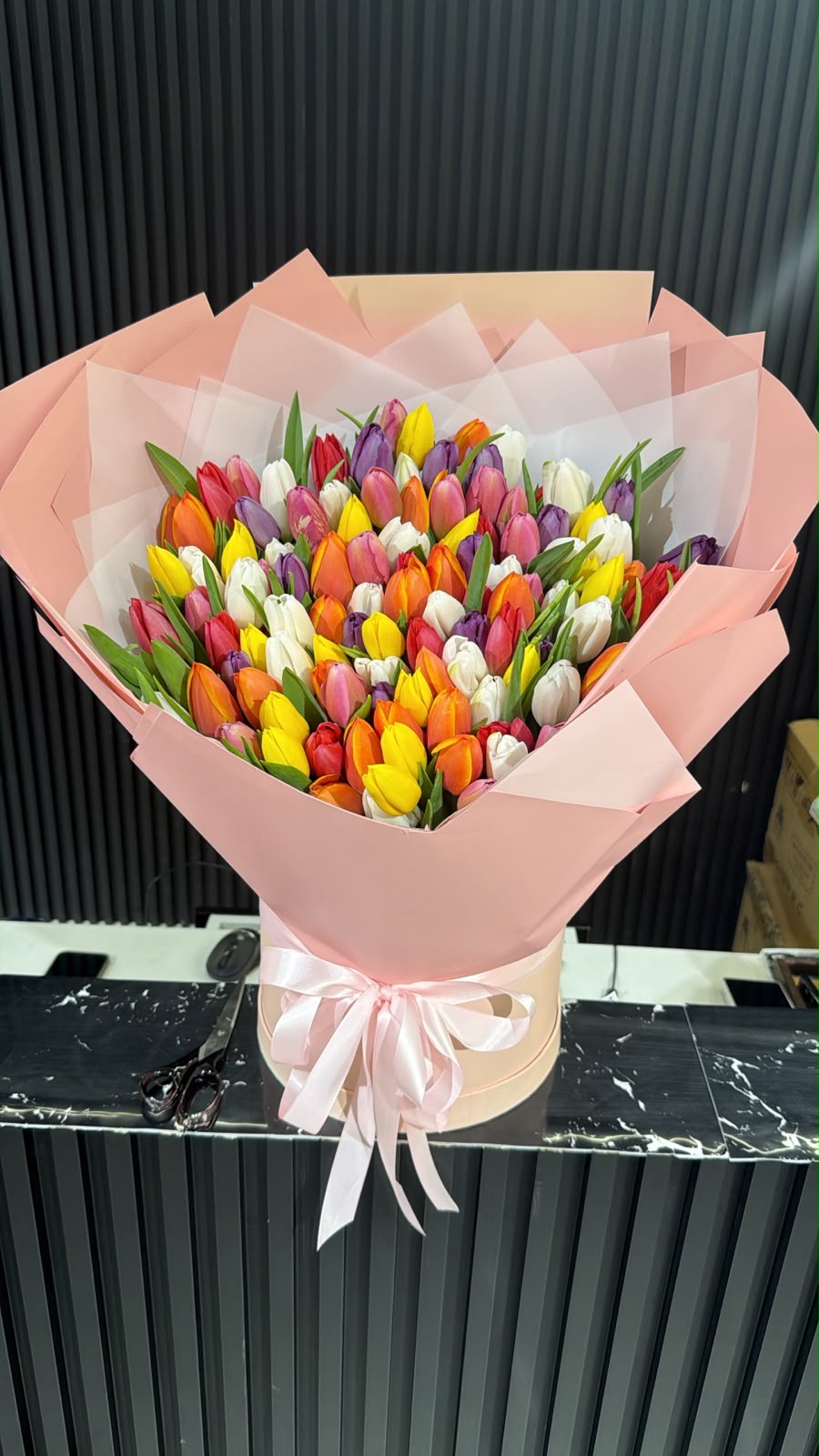 Mixed Colour Tulips Bouquet Dubai