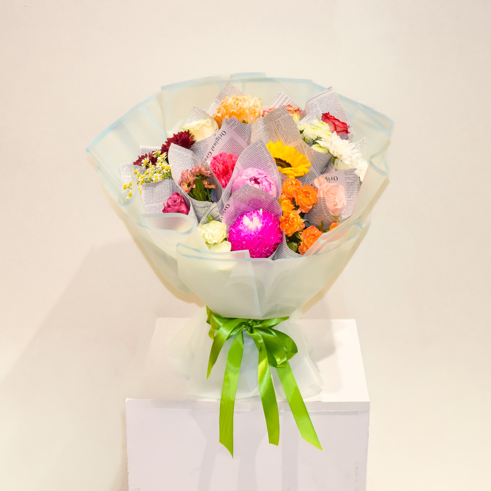 Peony Sunflower Bouquet Dubai
