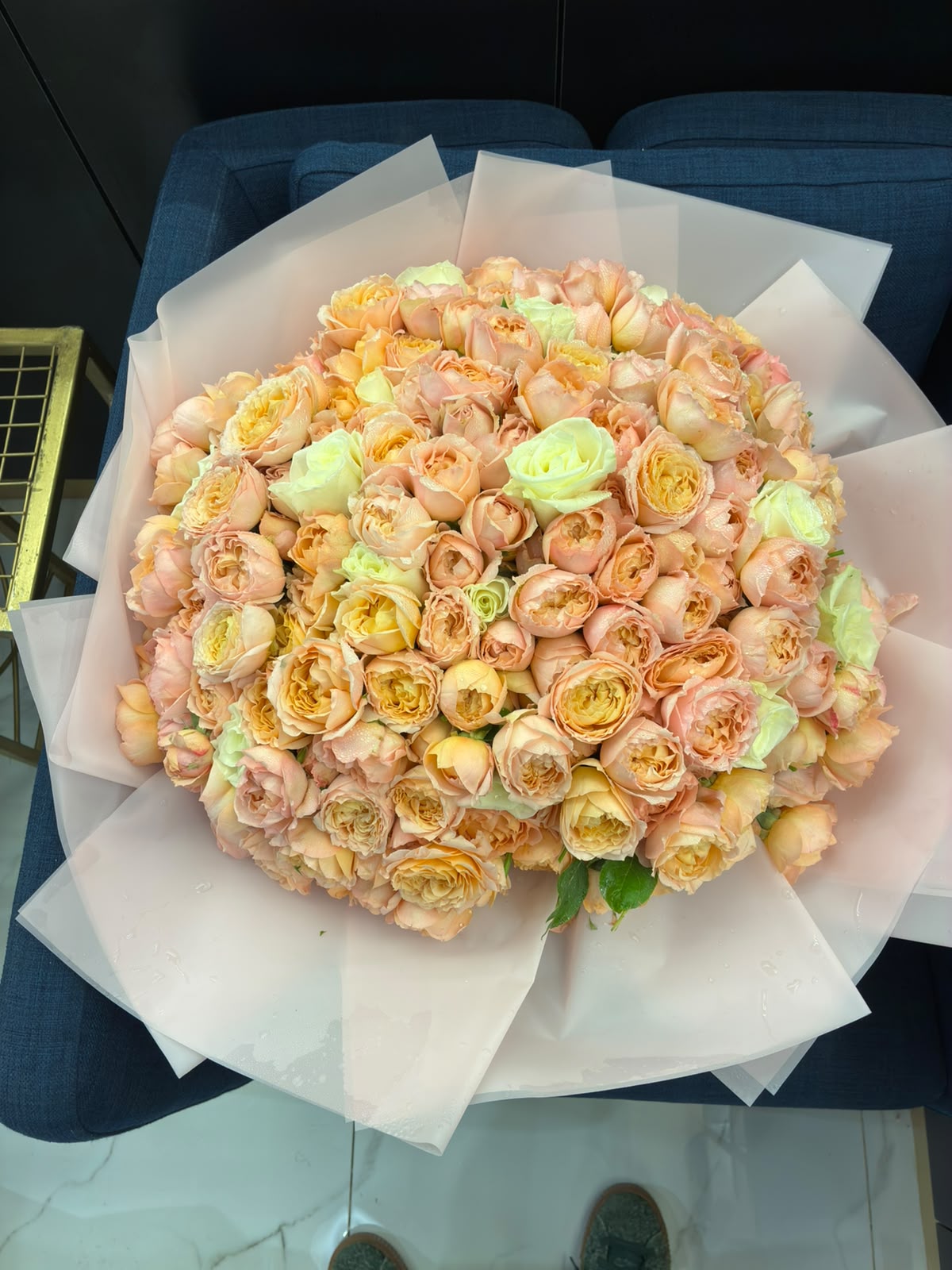 Pink Juliet Roses Bouquet