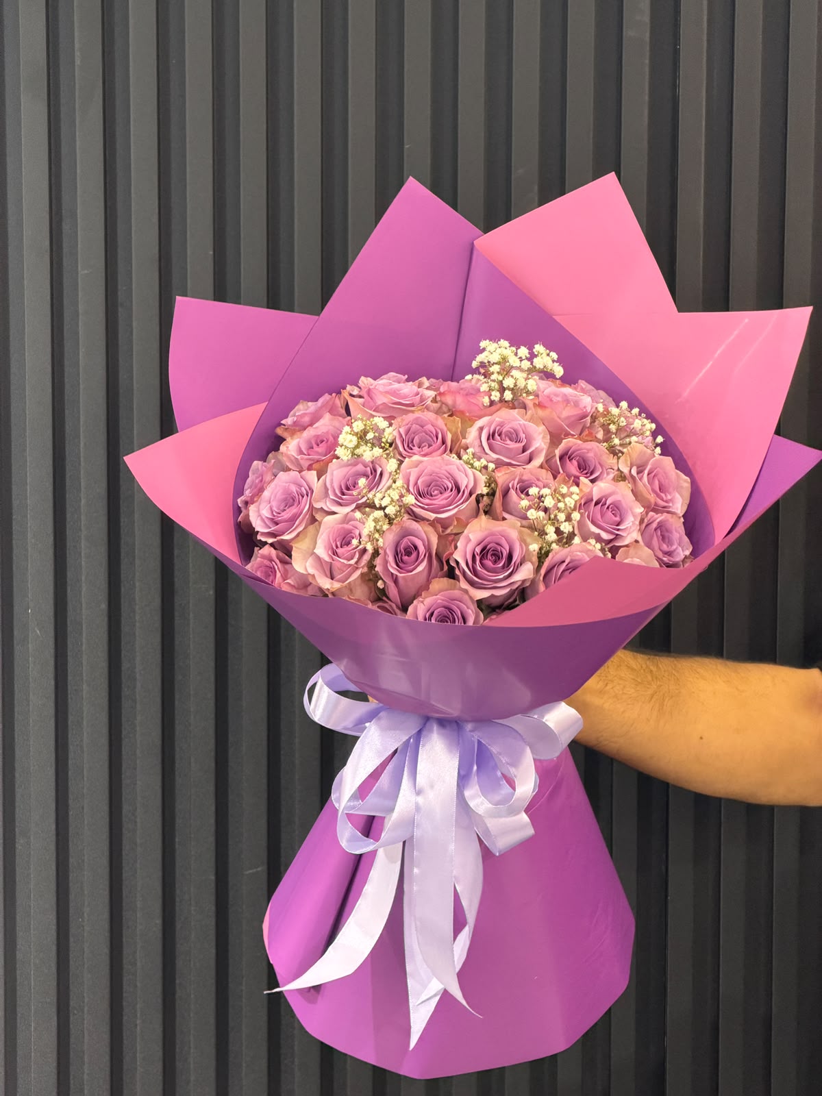 Purple Roses Bouquet Dubai