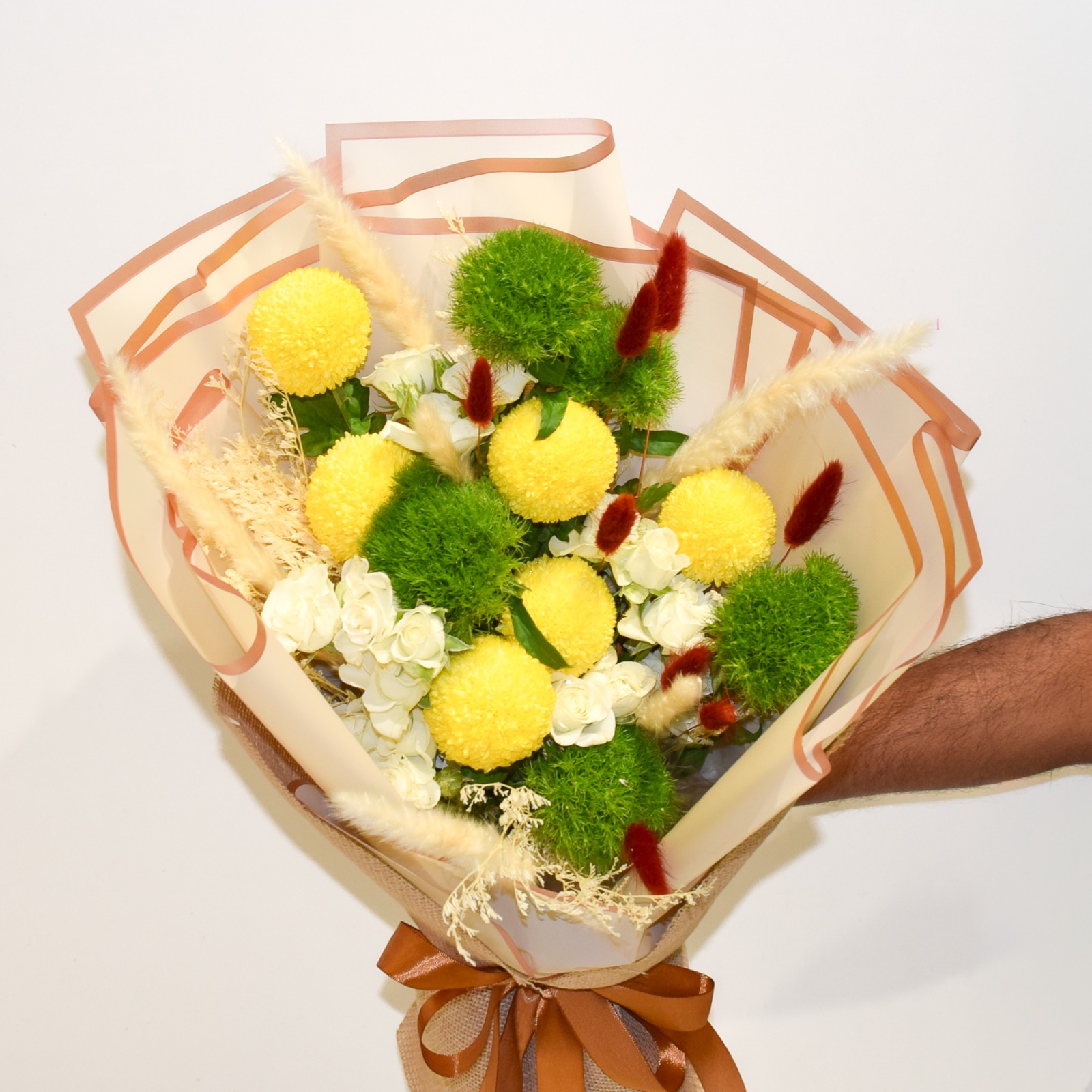 Yellow Pingpong Bouquet Dubai